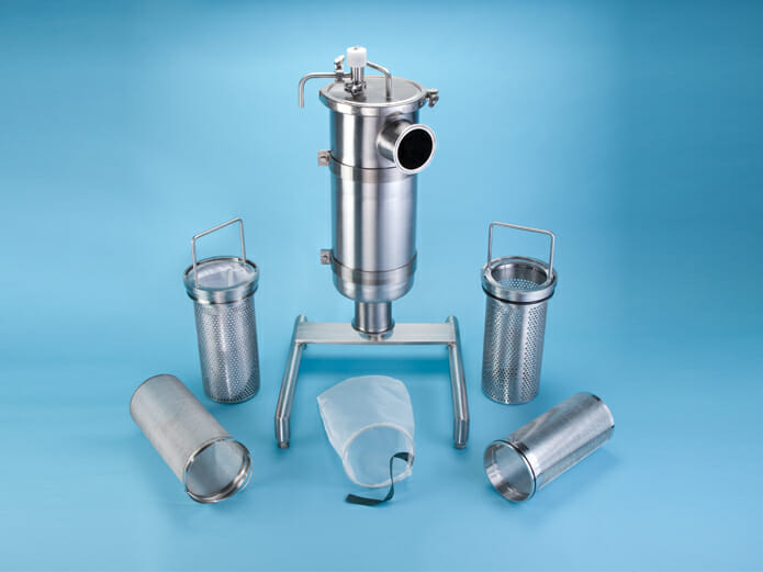 Inline strainer stainless steel