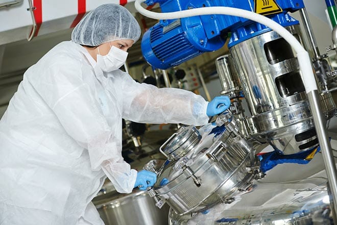 Pharmaceutical Manufacturing Equipment in Use